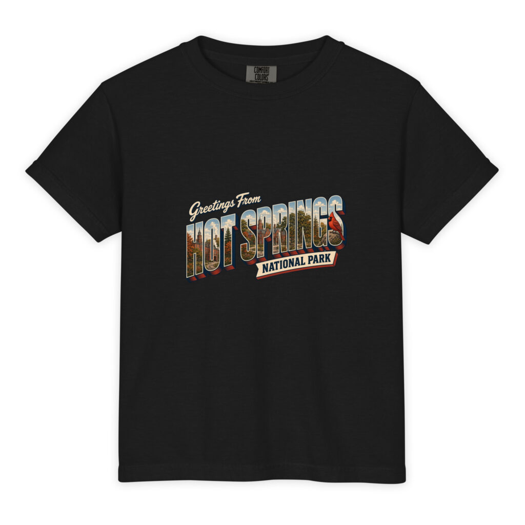 Hot Springs National Park Postcard Youth Tee