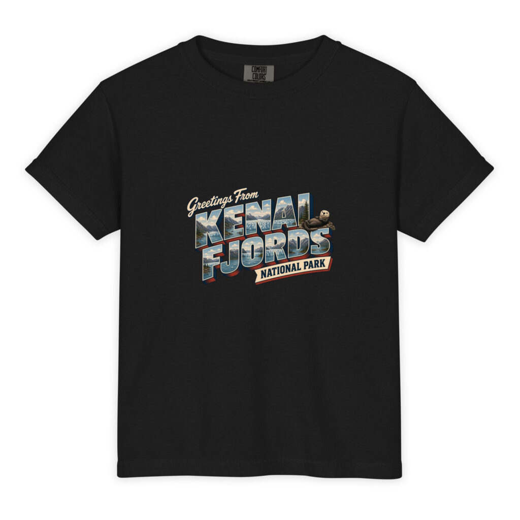 Kenai Fjords National Park Postcard Youth Tee