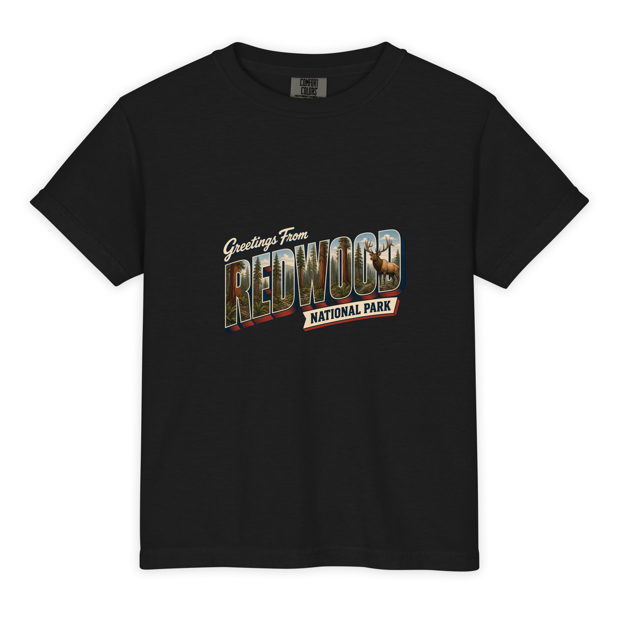 Redwood National Park Postcard Youth Tee - Image 2