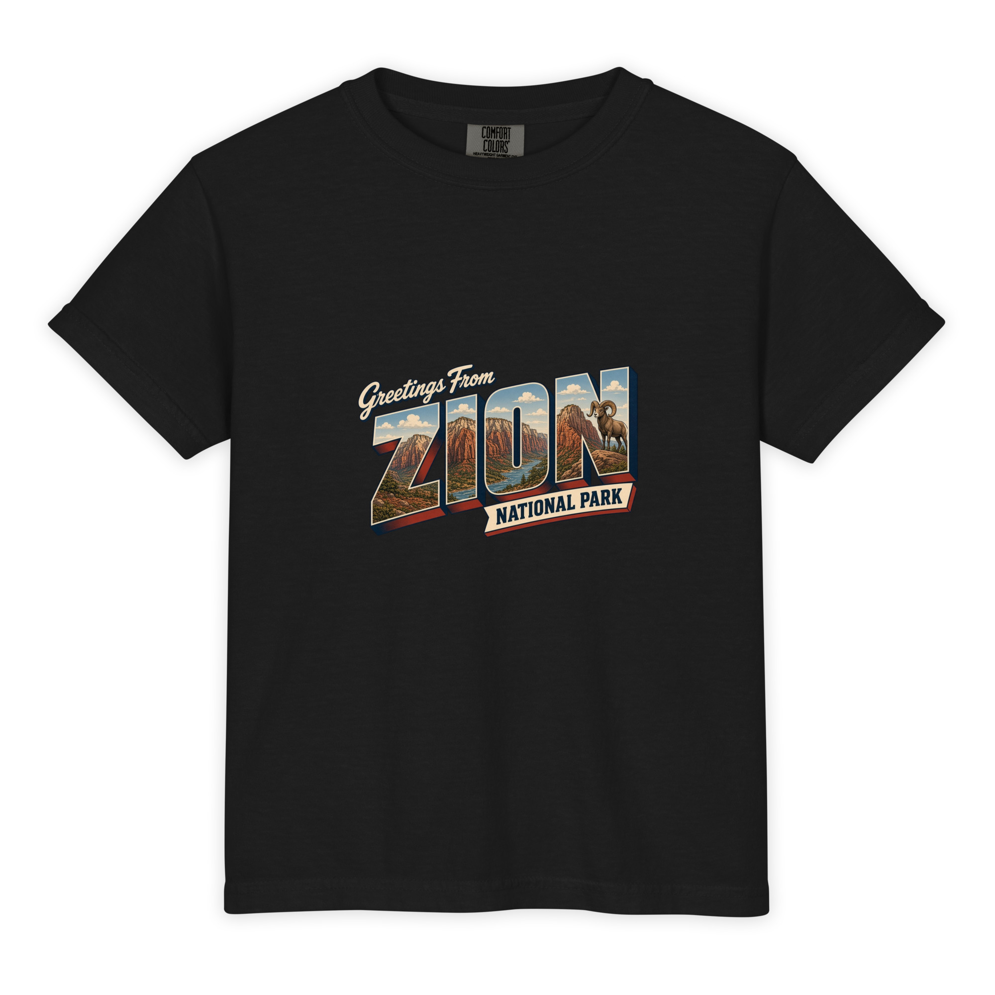 Zion National Park Postcard Youth Tee - Image 2