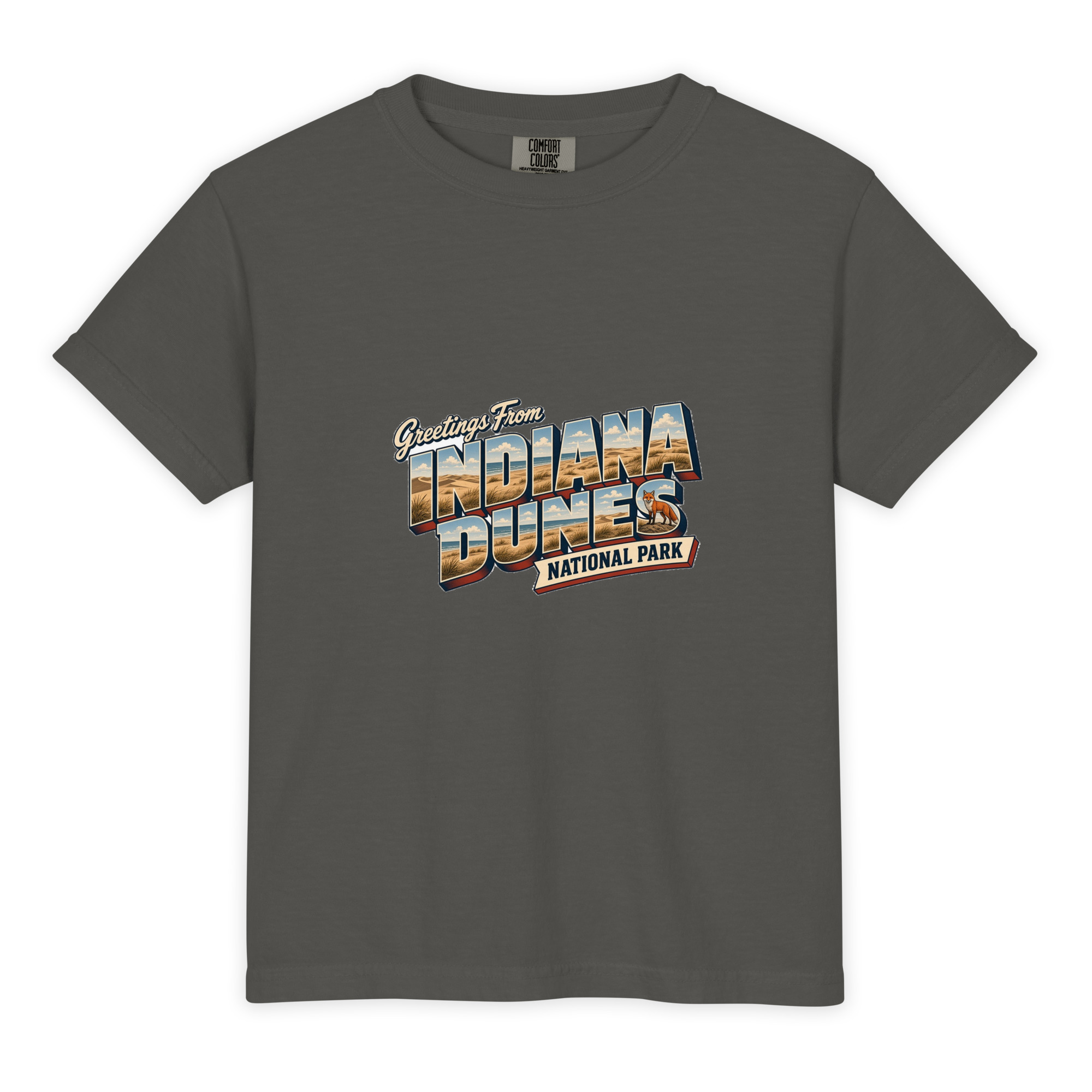 Indiana Dunes National Park Postcard Youth Tee - Image 3