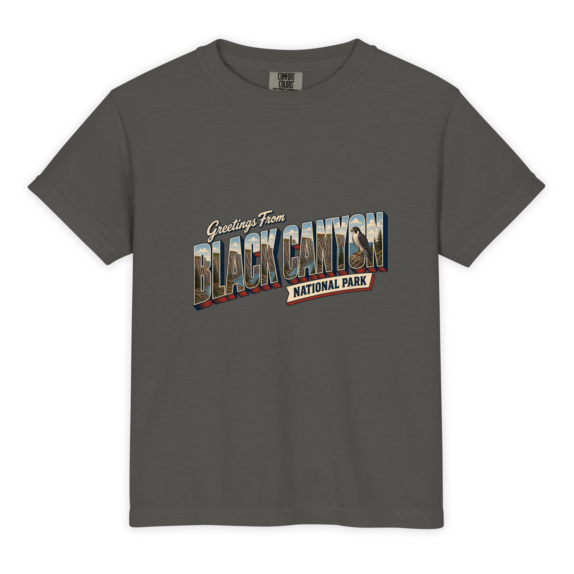 Black Canyon of the Gunnison National Park Postcard Youth Tee