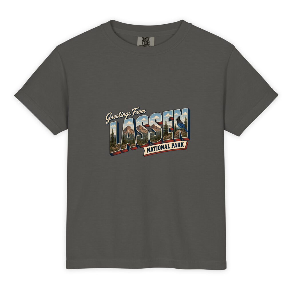 Lassen Volcanic National Park Postcard Youth Tee