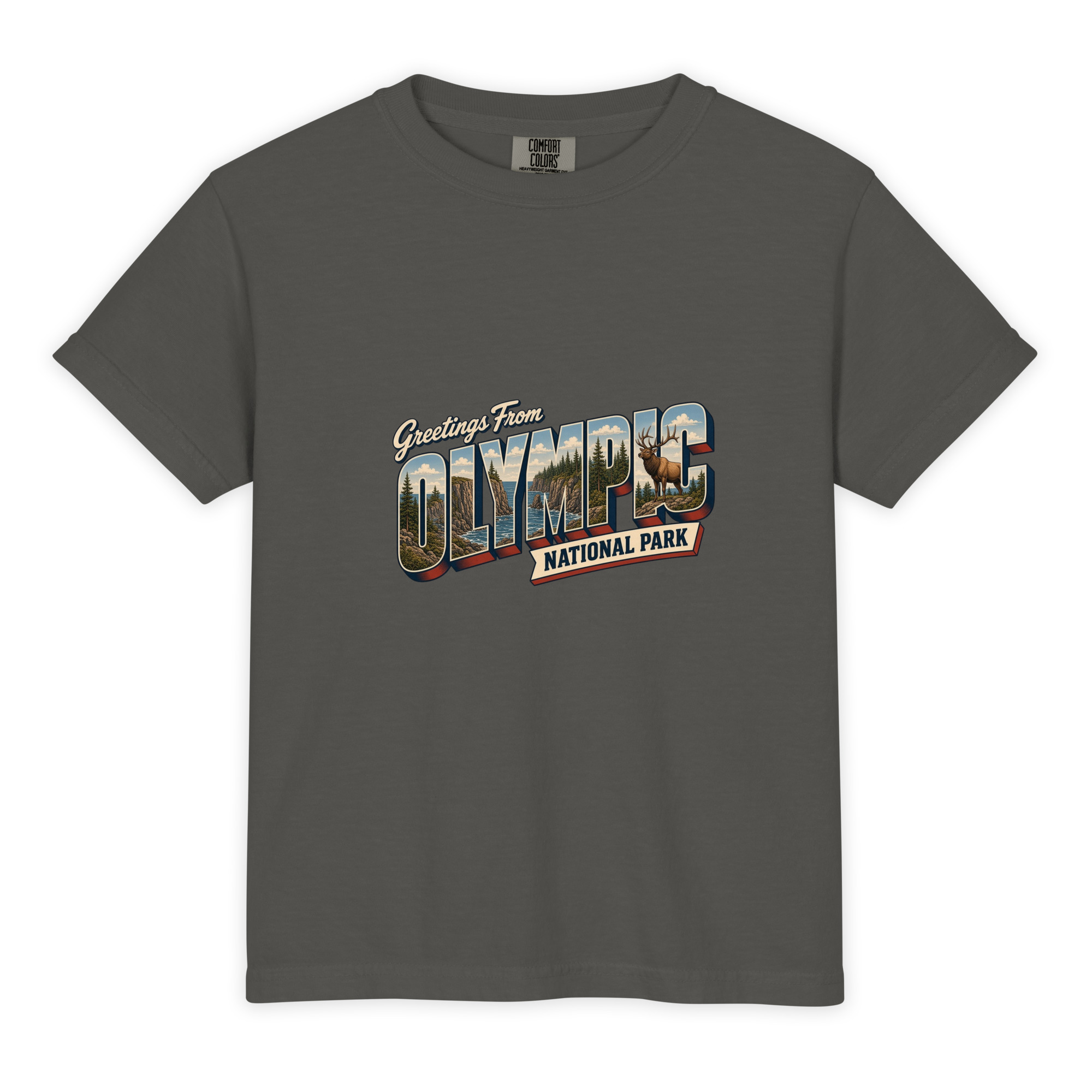 Olympic National Park Postcard Youth Tee - Image 3