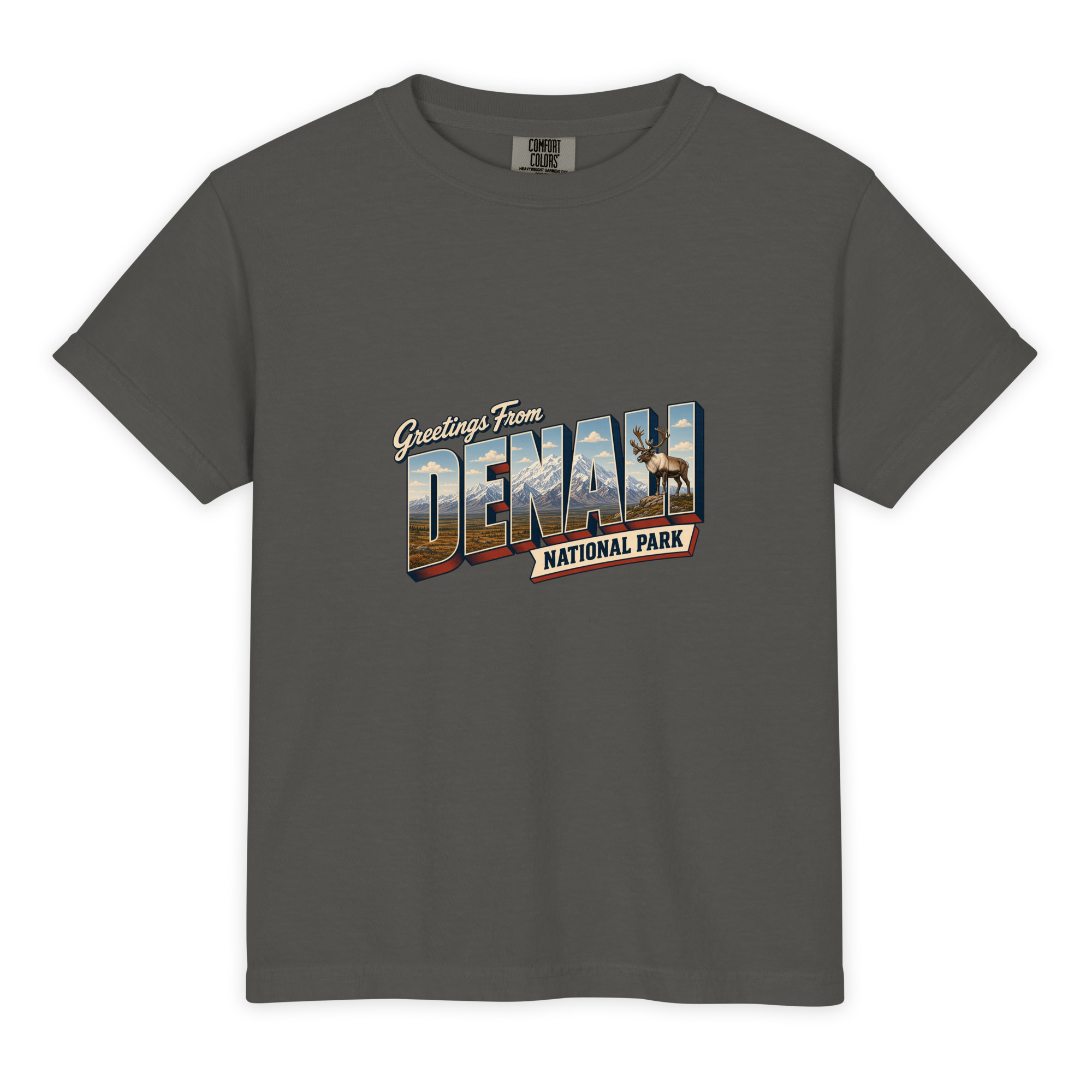 Denali National Park Postcard Youth Tee - Image 3