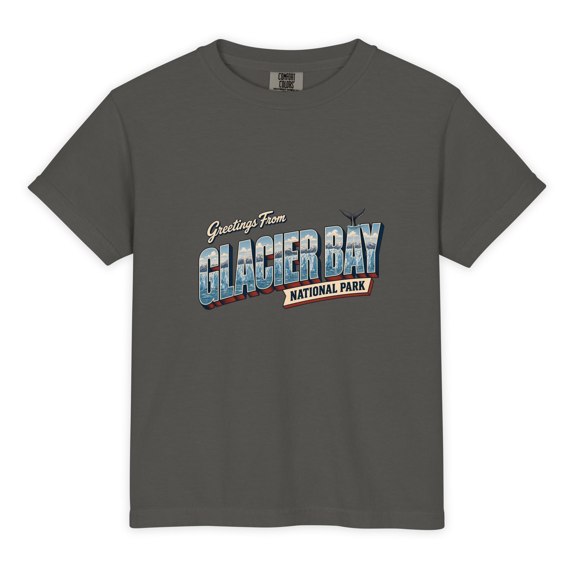Glacier Bay National Park Postcard Youth Tee - Image 2