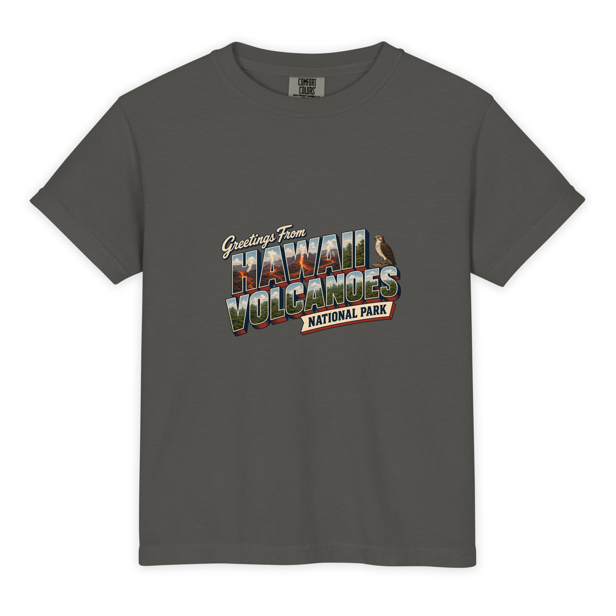 Hawaiʻi Volcanoes National Park Postcard Youth Tee