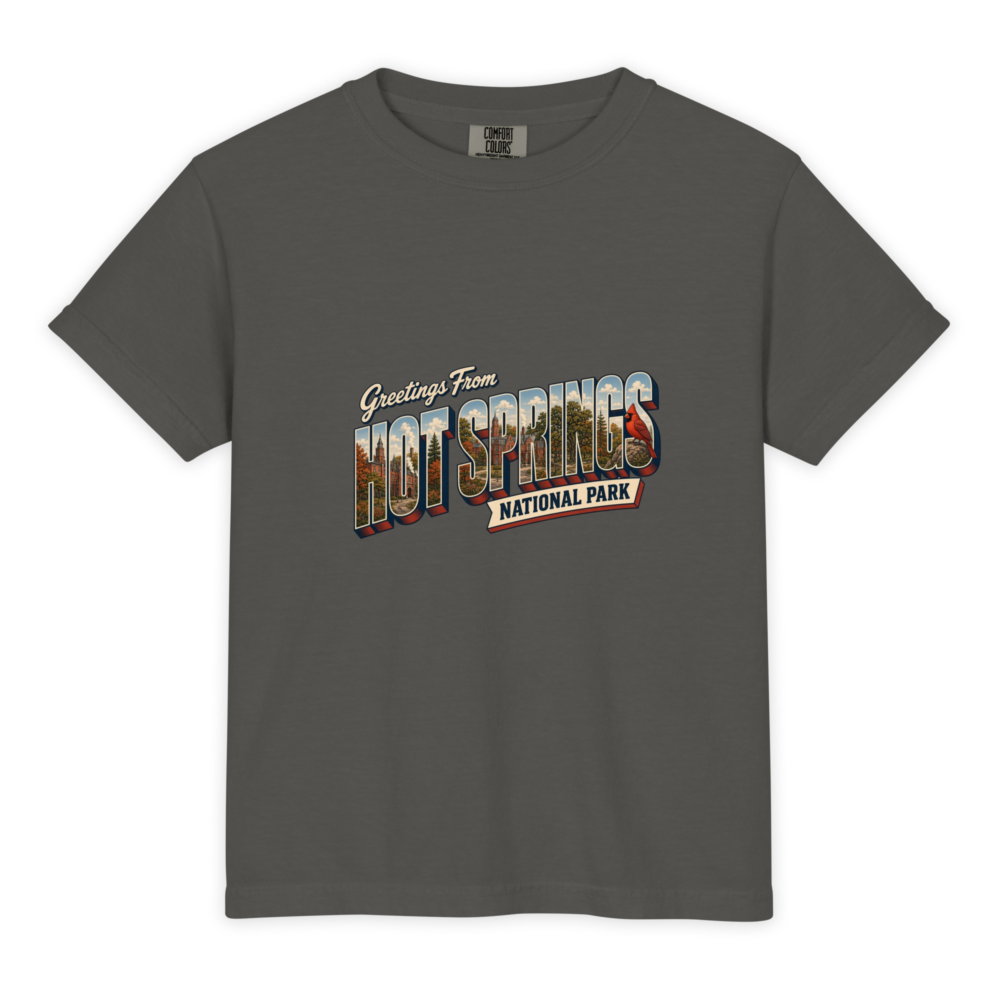 Hot Springs National Park Postcard Youth Tee - Image 2