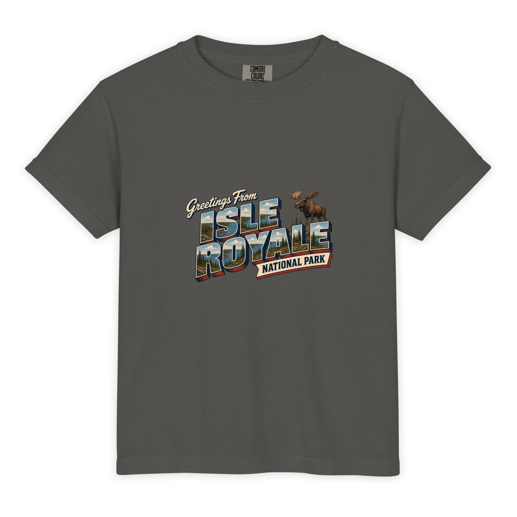 Isle Royale National Park Postcard Youth Tee - Image 2