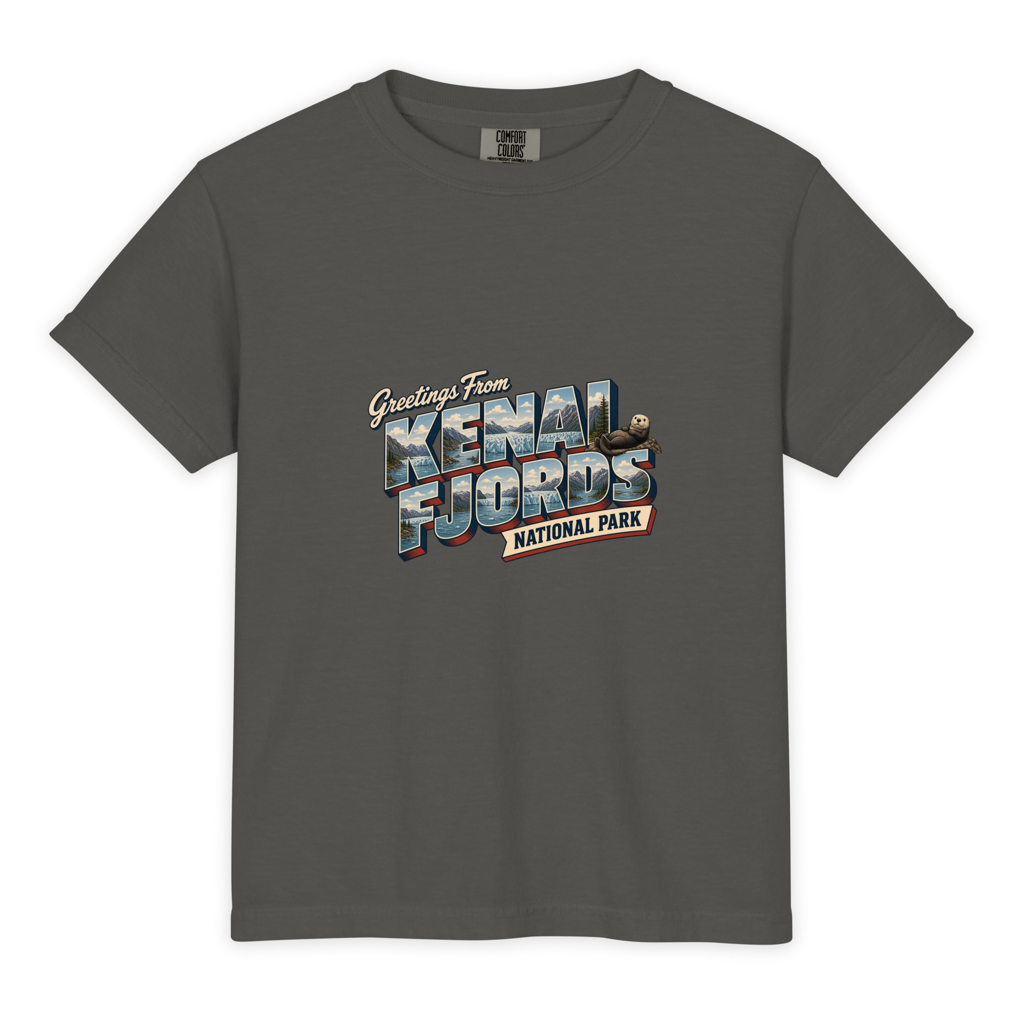Kenai Fjords National Park Postcard Youth Tee - Image 2