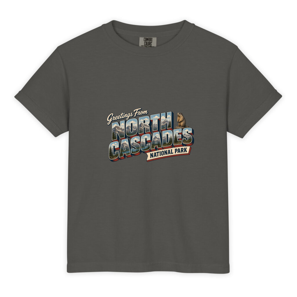 North Cascades National Park Postcard Youth Tee