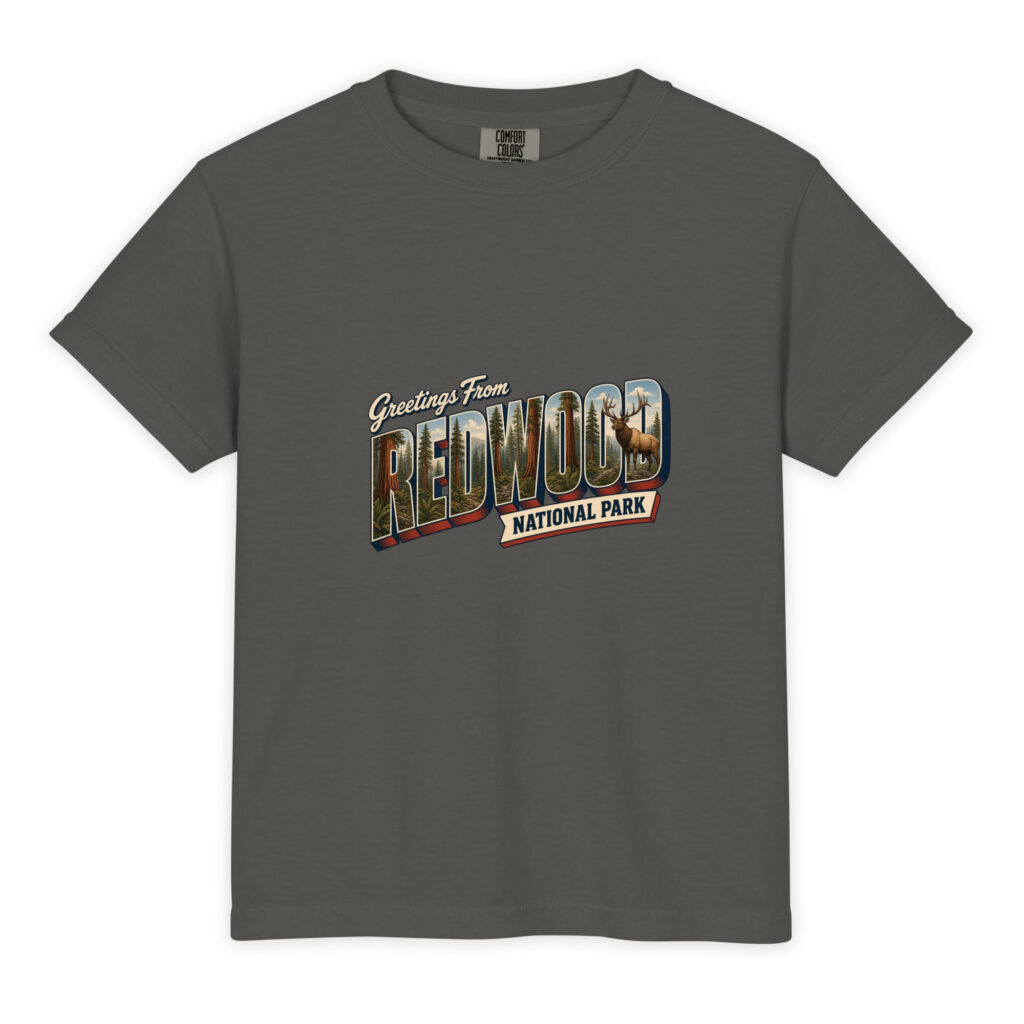 Redwood National Park Postcard Youth Tee