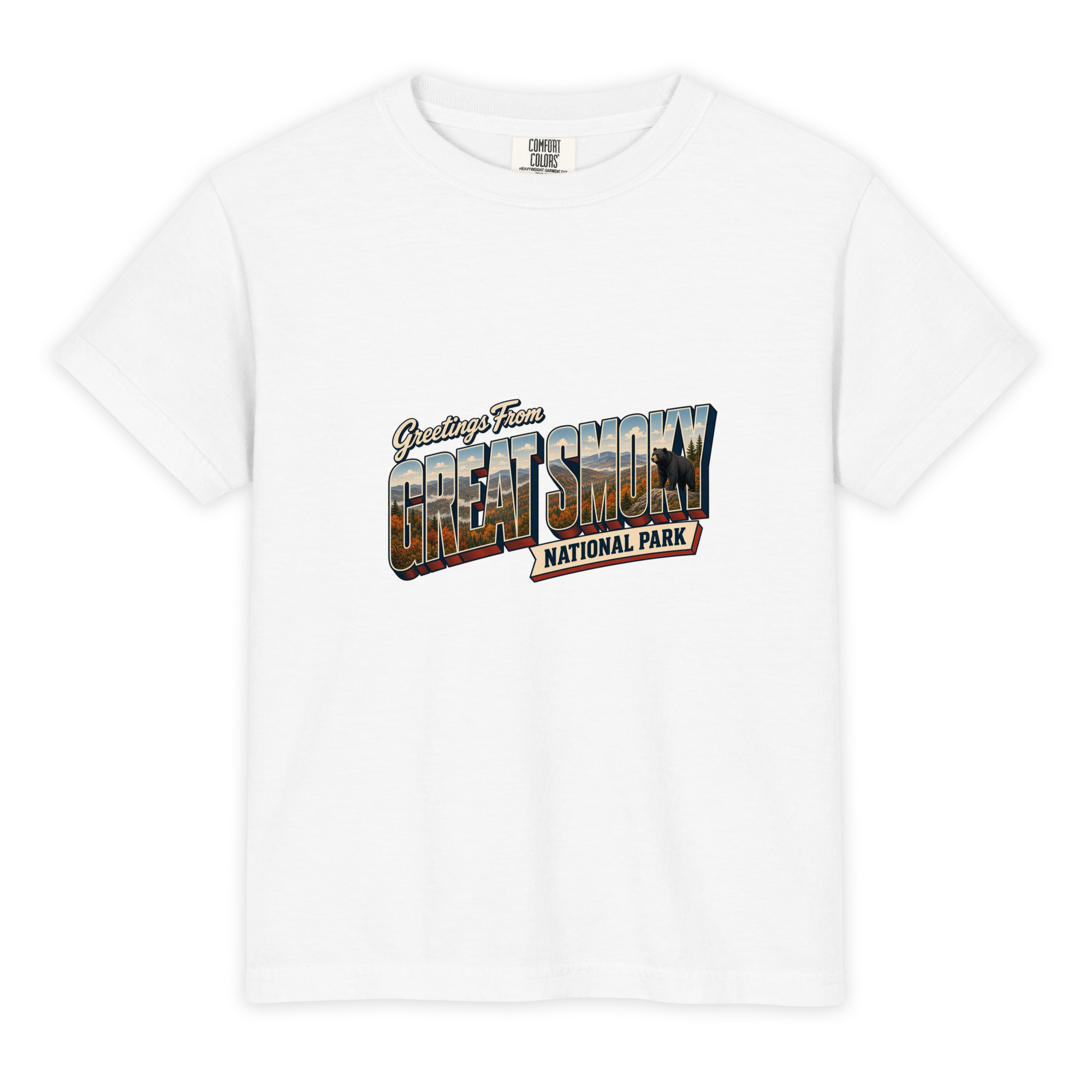 Great Smoky Mountains National Park Postcard Youth Tee