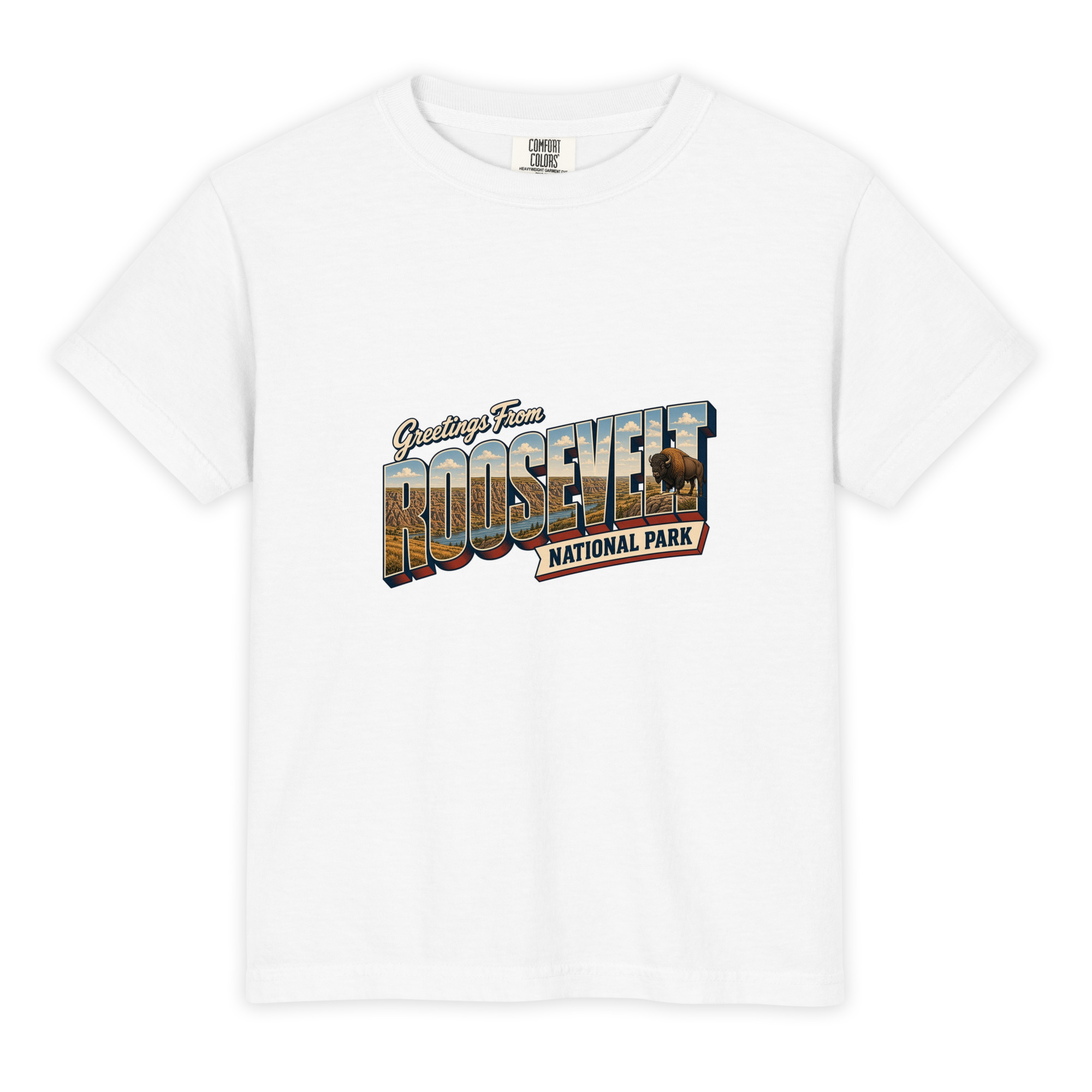 Theodore Roosevelt National Park Postcard Youth Tee