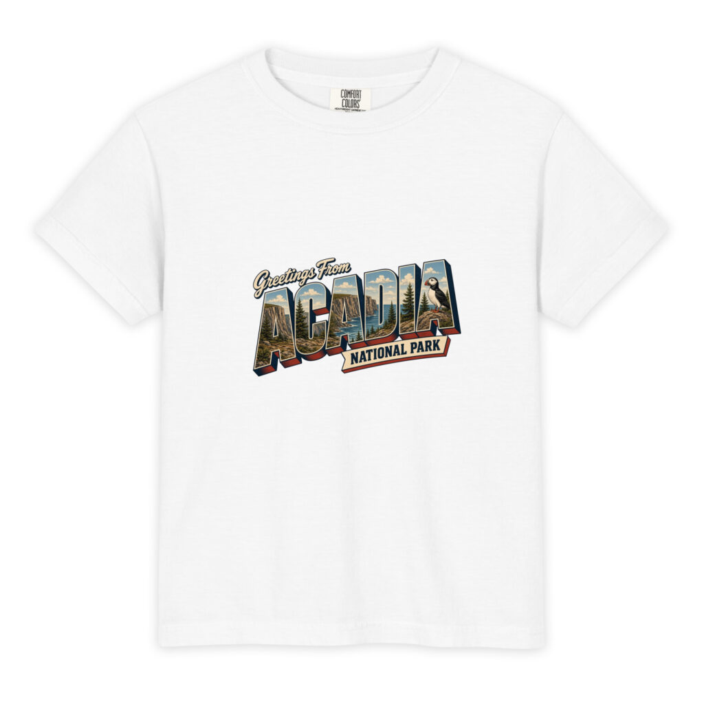 Acadia National Park Postcard Youth Tee