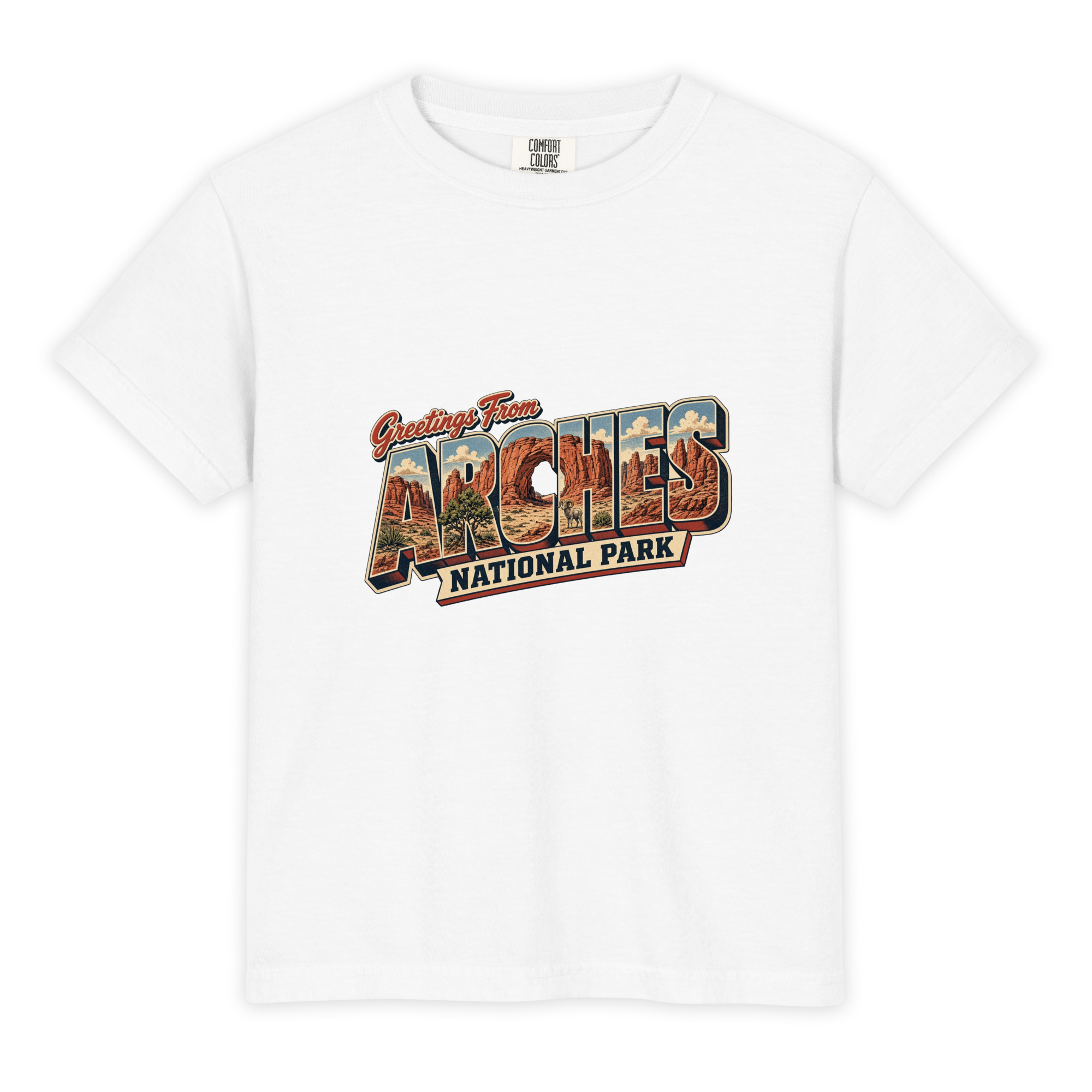 Arches National Park Postcard Youth Tee - Image 3