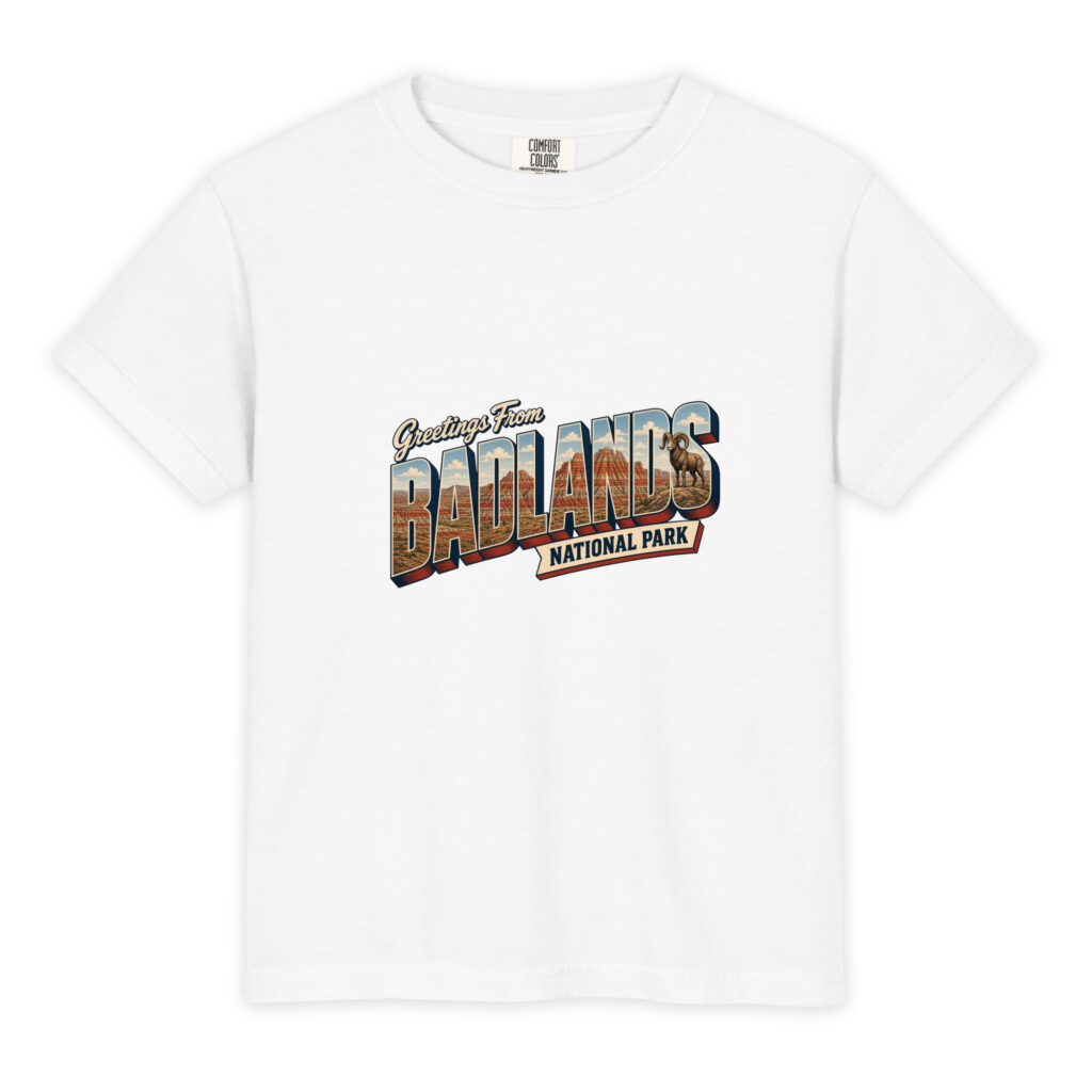 Badlands National Park Postcard Youth Tee