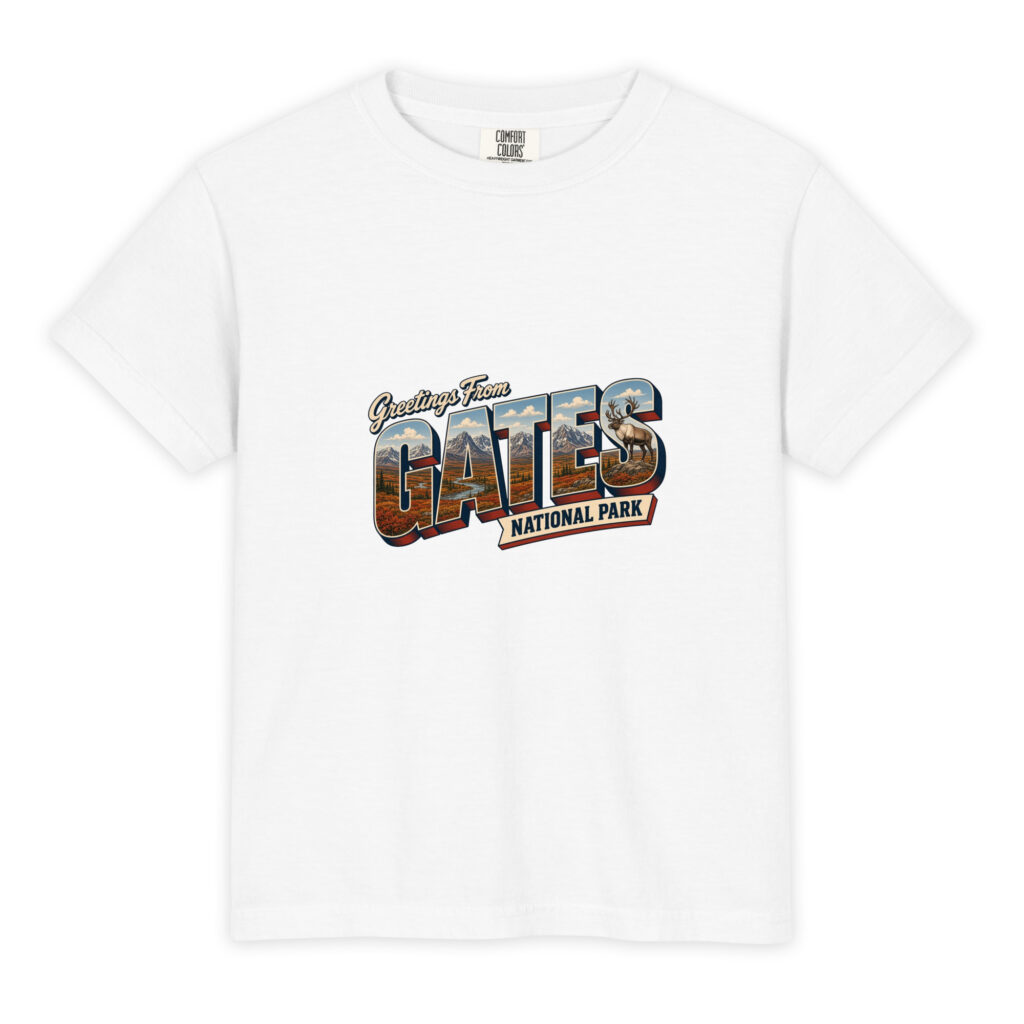 Gates of the Arctic National Park Postcard Youth Tee