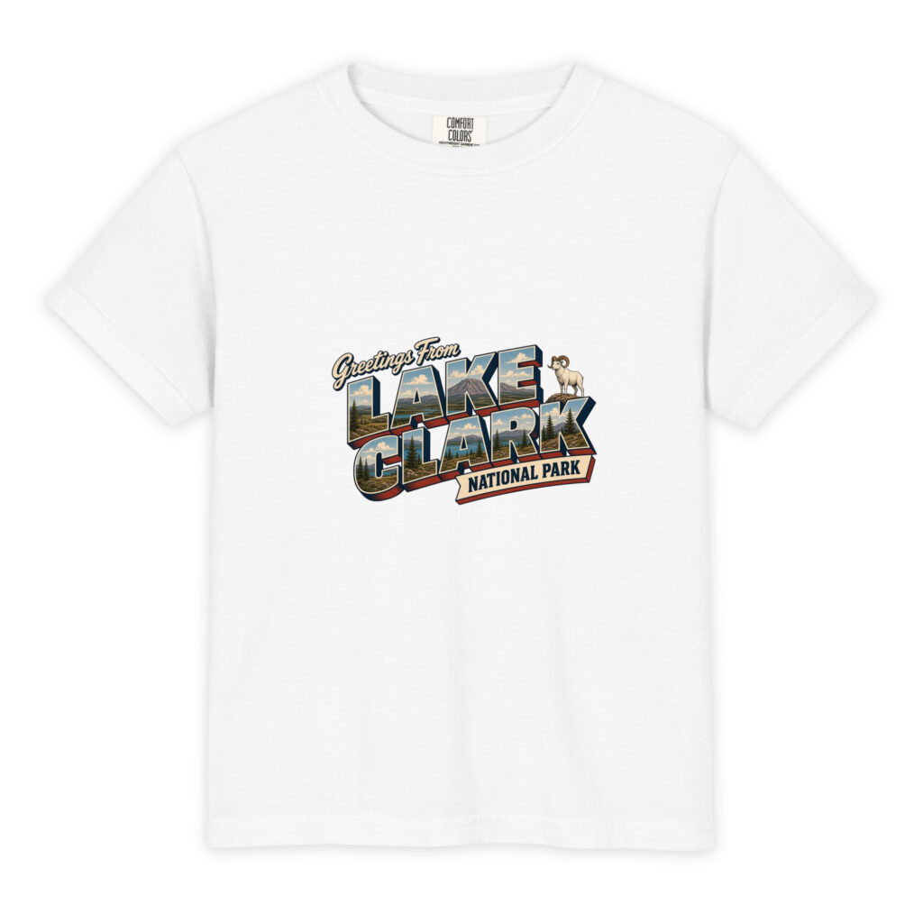Lake Clark National Park Postcard Youth Tee