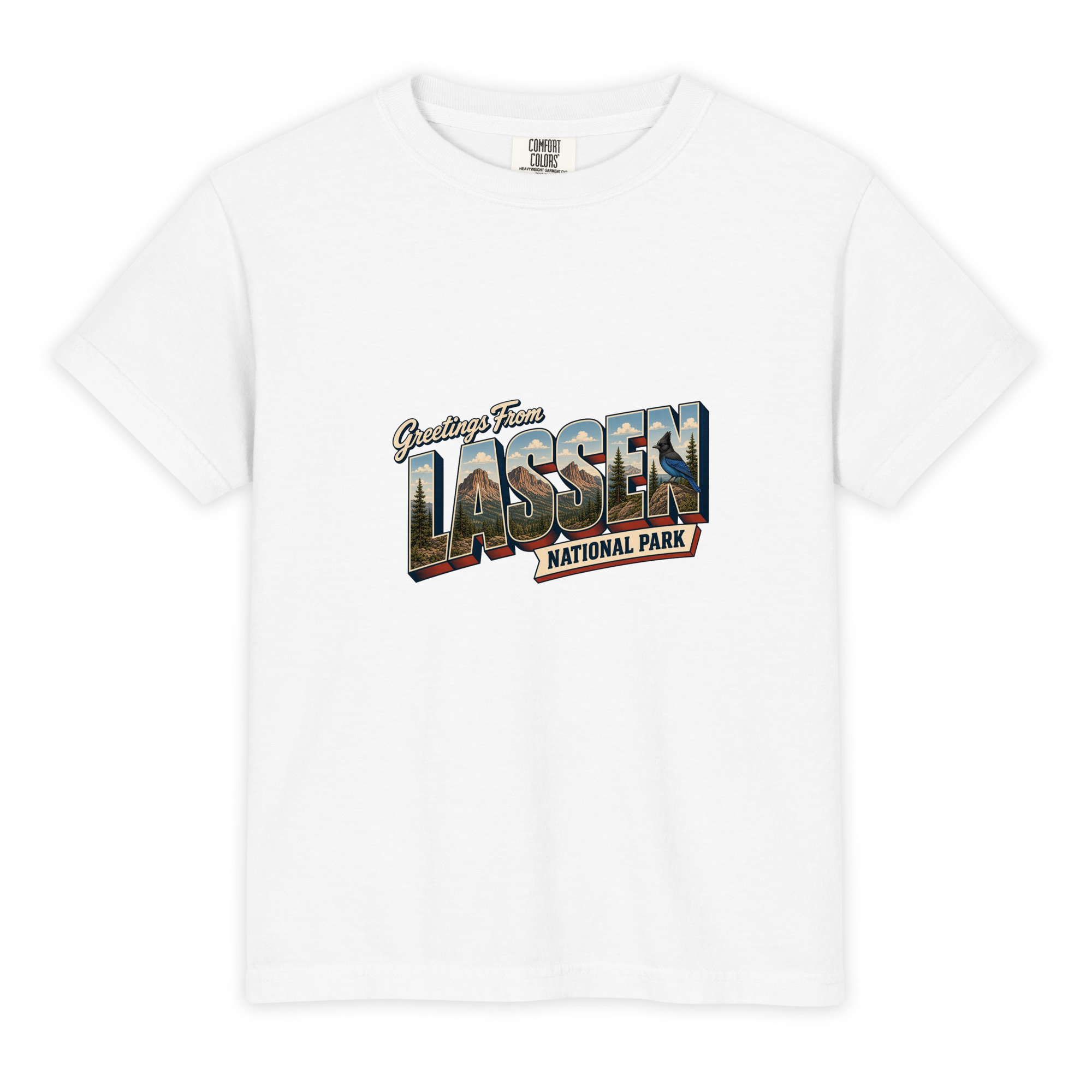 Lassen Volcanic National Park Postcard Youth Tee - Image 3
