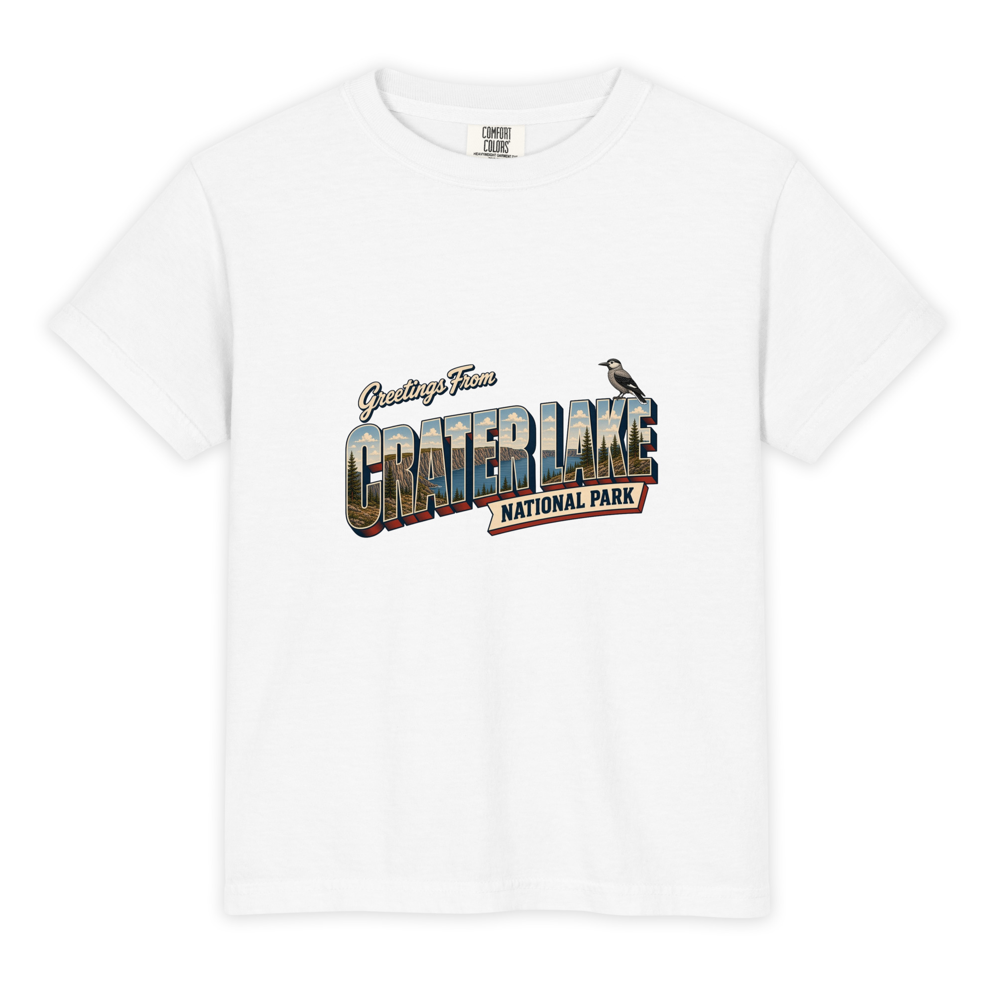 Crater Lake National Park Postcard Youth Tee - Image 3