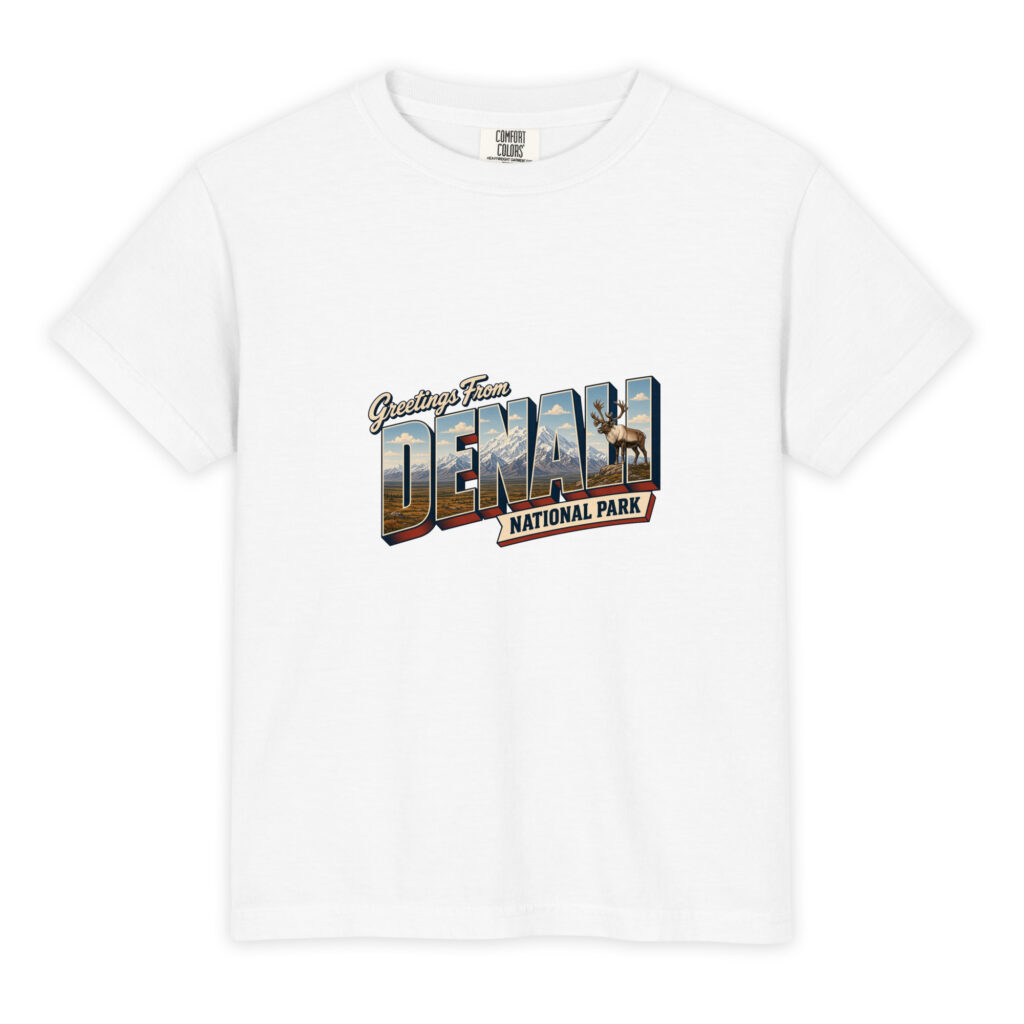 Denali National Park Postcard Youth Tee