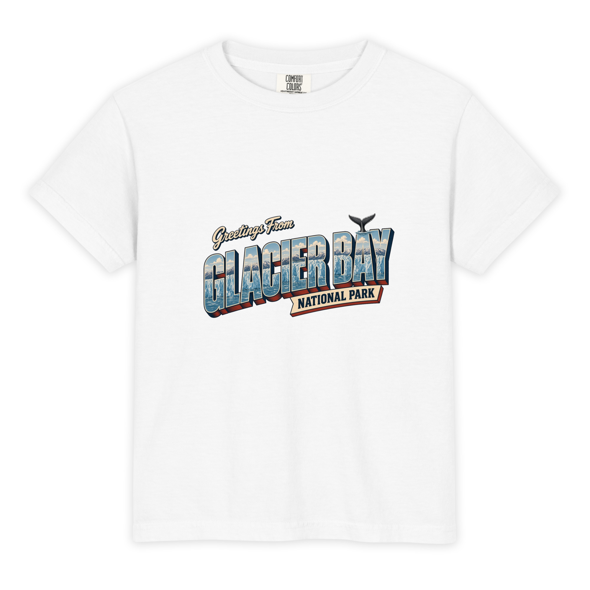 Glacier Bay National Park Postcard Youth Tee - Image 3