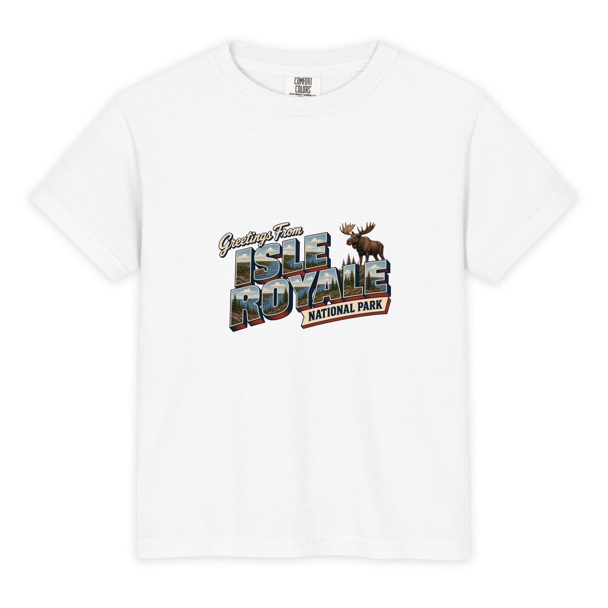 Isle Royale National Park Postcard Youth Tee - Image 3