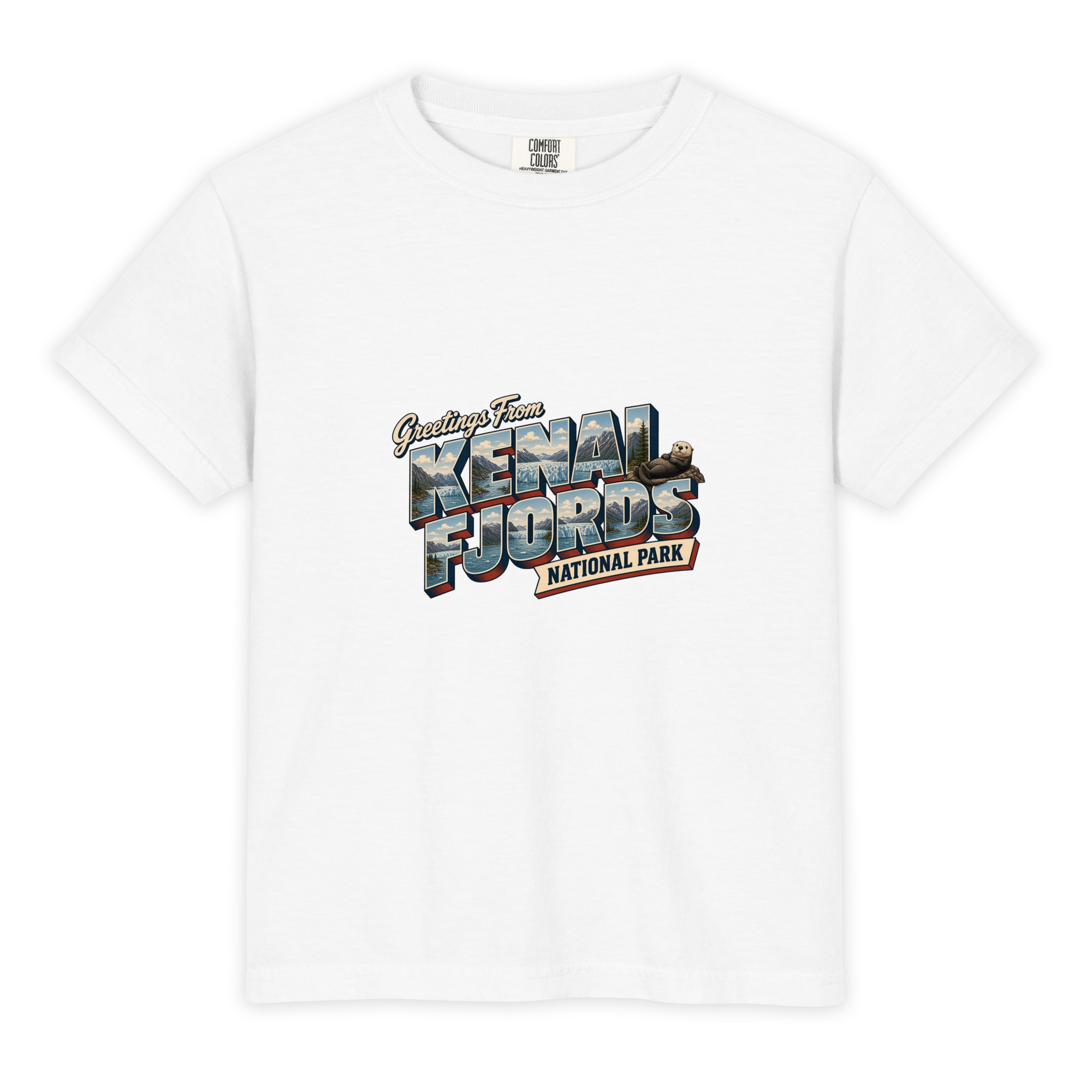 Kenai Fjords National Park Postcard Youth Tee - Image 3