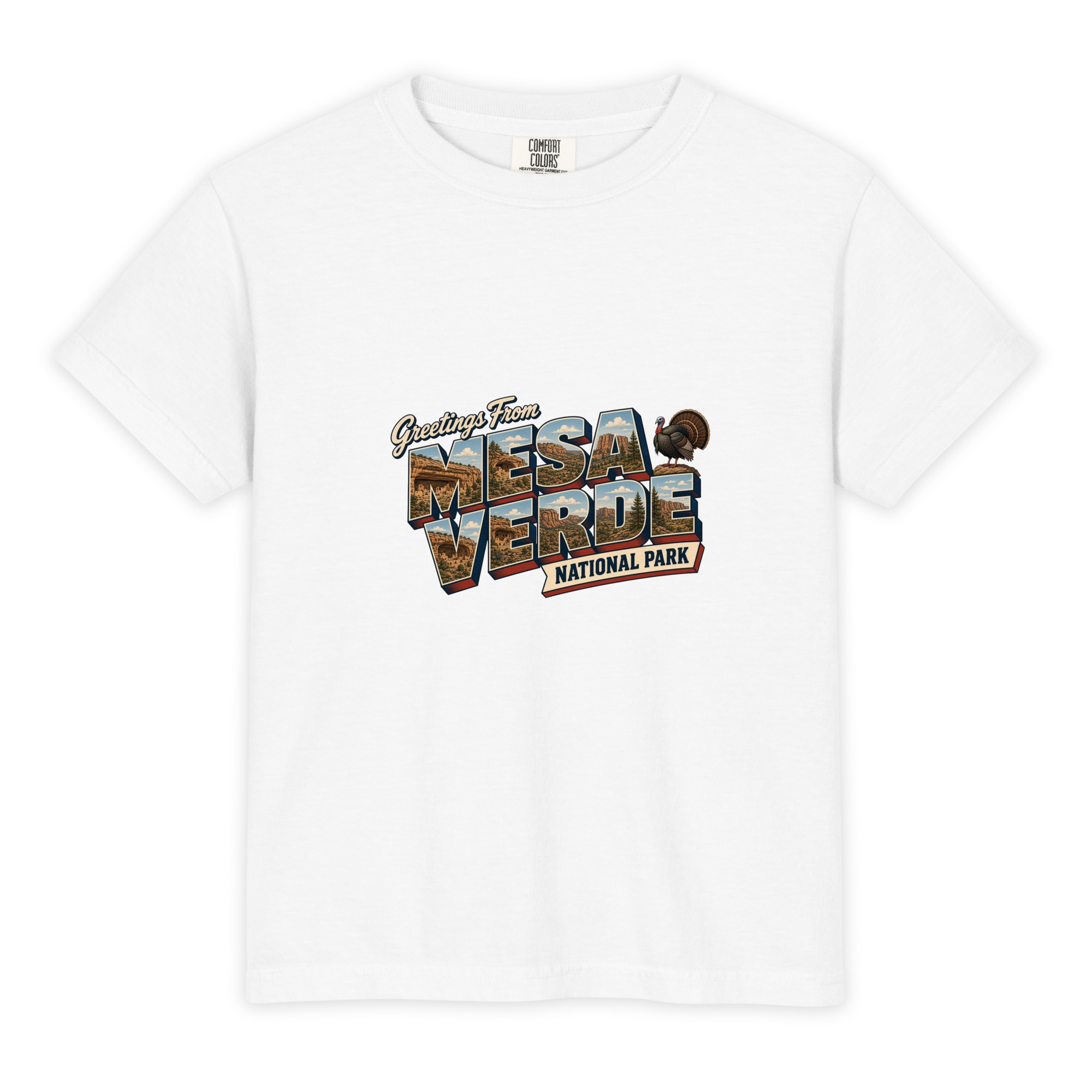 Mesa Verde National Park Postcard Youth Tee - Image 3