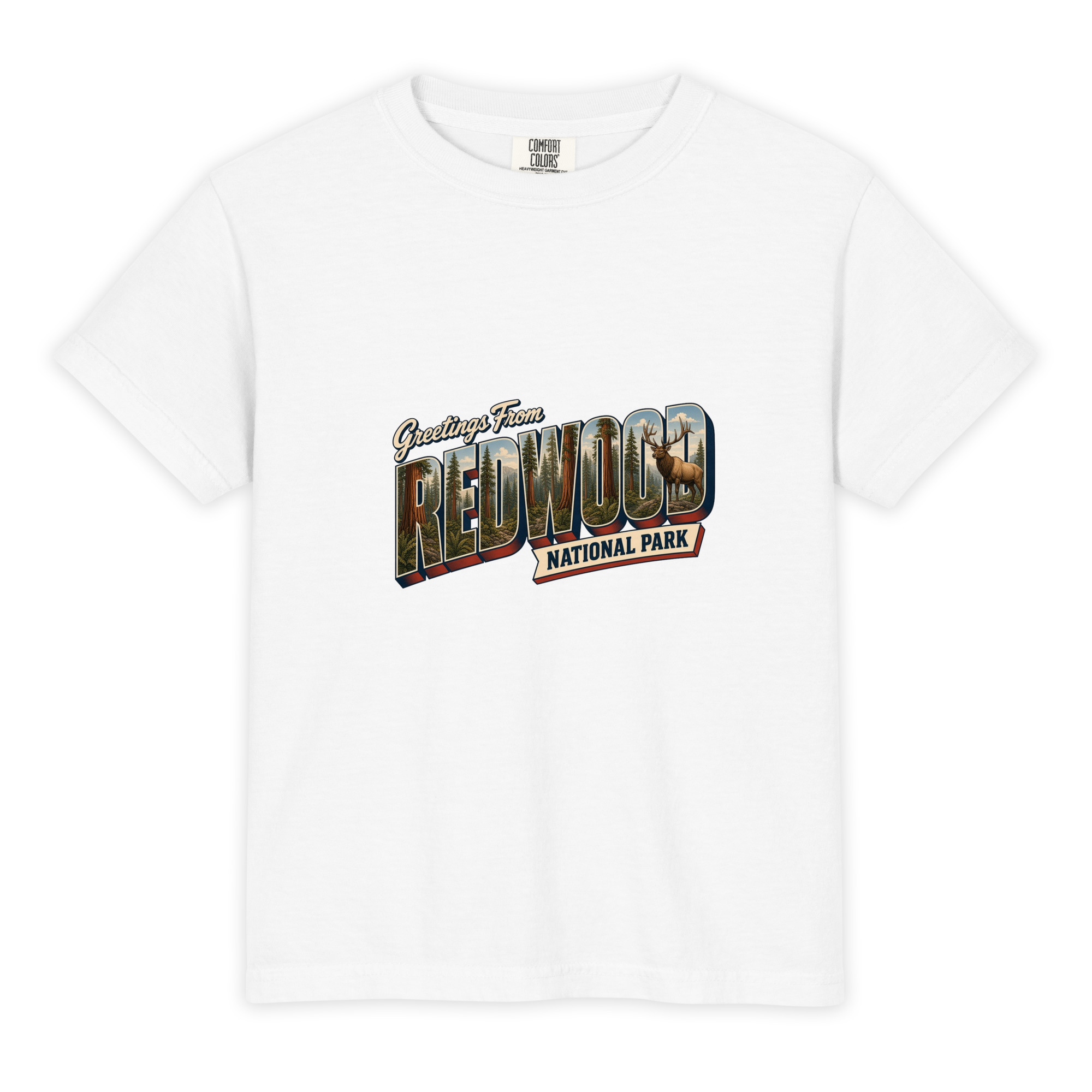 Redwood National Park Postcard Youth Tee - Image 3